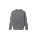 Herren Strickpullover mit Zopfmuster und Rundhalsausschnitt vorne