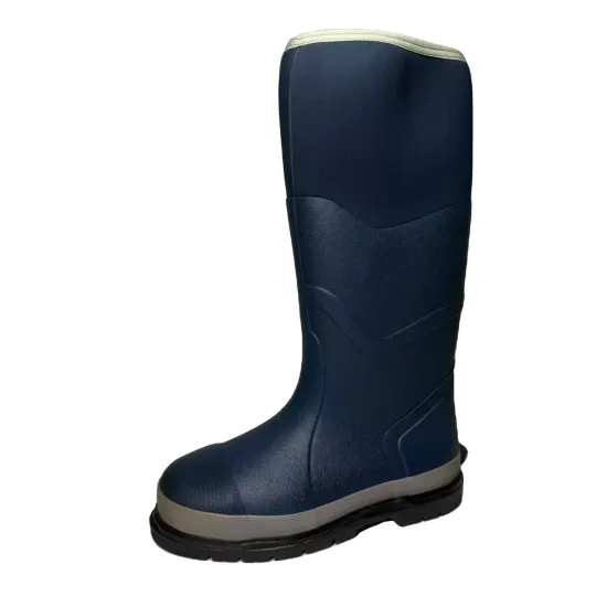 Men's High-Top Safety Rain Boots for Outdoor Wading