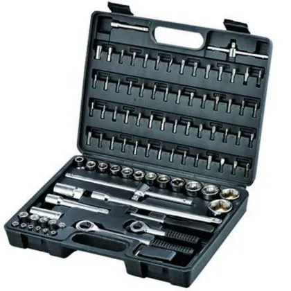 150PCS Vehicle Tools Set with Socket Wrenches in Heat Treatment
