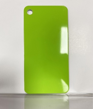 Glossy Lime Green Aluminum Sheet Plate 1.6mm