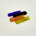 Solid matte Frosted colorful flat head glass tip