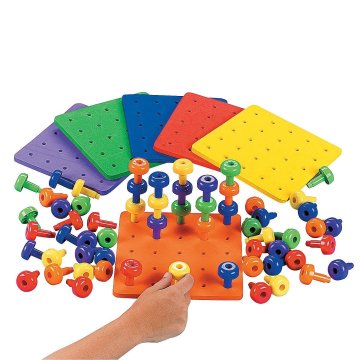 Montessori Sensory Pegboard: Εκπαιδευτικό παιχνίδι για αισθητηριακό παιχνίδι και επαγγελματική θεραπεία