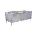 Sliding Doors Commercial Kitchen Stainless Steel Work Table