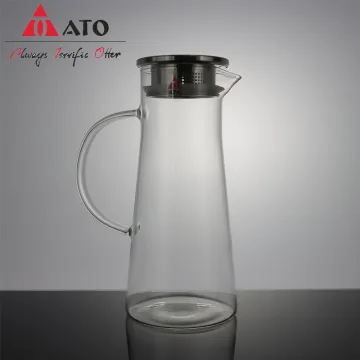 Water Pitcher Cafe Glass Carafe Water Pitcher Pot