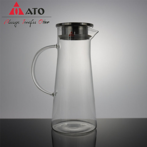 Water Pitcher Cafe Glass Carafe Water Pitcher Pot