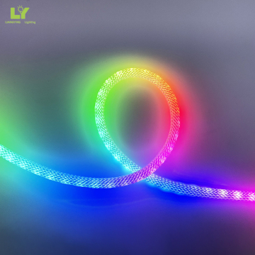 Angled Toe-Kick Baseboard RGB Super Bright Neon Strip Light 24V