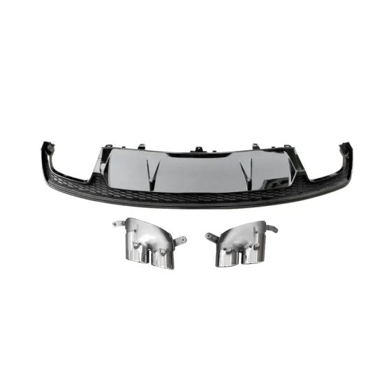 S7 Rear Diffuser Black for Audi A7 S-Line 2016 2017 2018