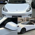 Premium high glossy / matte satin white chameleon metallic car body vinyl film wrap