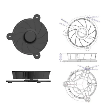 130x130x40mm Plastic Refrigerator Fan