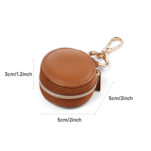 Portable mini Travel Round Velvet jewelry bag