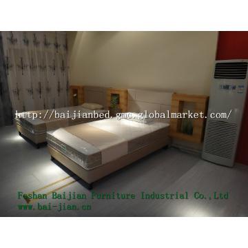 simple hotel  bed frame bed base PU bedroom set