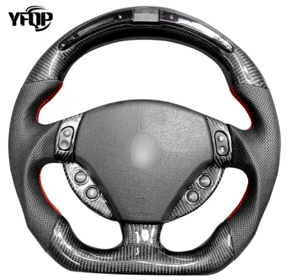 Carbon Fiber Leather Sports Steering Wheel for Maserati GT GC GTS