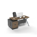 modern  L-shaped office desk wooden