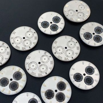 Natürlicher Meteoriten -Zifferblatt Ersatz für RLX Daytona Uhr mit 4130 Bewegung: Premium Aftermarket Accessoire
