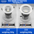 40w Downlight High Lumens Dimming sorotan untuk stesen