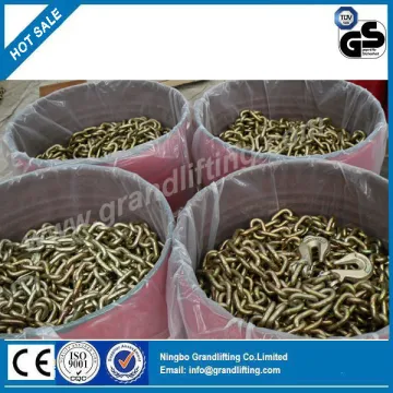 G70 Galvanized Transport Chain with Grab Hook