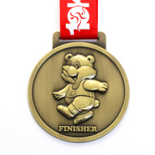 Medalha de maratona da Rota Metal 66 personalizada