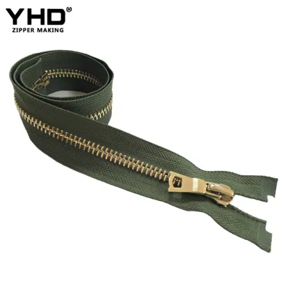 quality 5# silver metal zippers for carhartt jackets and clothing