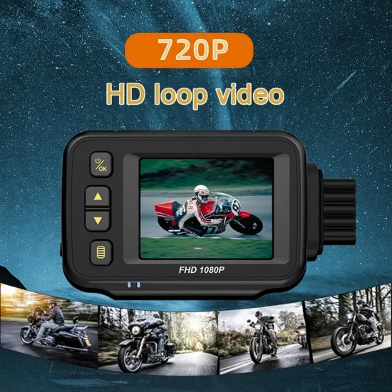Motorcycle Camera Recorder Full Body Waterproof P6FL WiFi Dual 1080P Full HD Motorcycle DVR Dash Cam Black Box 2inch Display