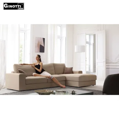 Luxury italian flexform style unique fabric sofa