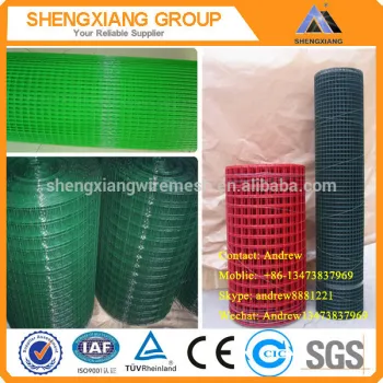 Galvaized/PVC Coated Welded Wire Mesh With ISO9001 ISO14001 and TUV Certification (Factory)