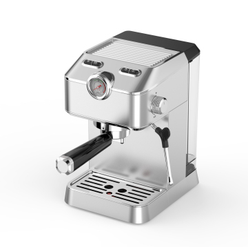 Professional 20 Bar Espresso Coffee Machine: Stainless Steel Latte, Cappuccino, and Machiato Maker with Steam Milk Frother