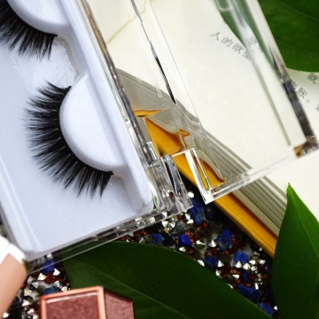Custom Clear Acrylic Lash Packaging Box for Strip Eyelashes and False Eyelashes