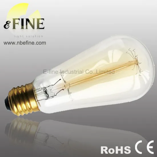 CE ROHS 3000h Antique Edison light bulbs ST64