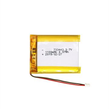 3.7V1100mAh 733443 803048 Lipo Battery