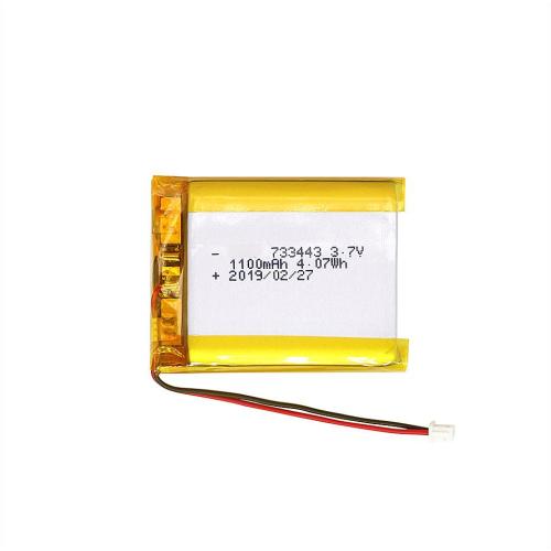 3.7V1100mAh 733443 803048 Lipo Battery