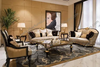 Upholstered Furniture Home Theater Royal Sofa Set Designs