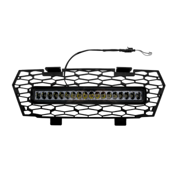 Yongjin UTV siyah ön tampon örgü ızgara Polaris Genel 1000 2016-2020 LED ışık çubuğu ile