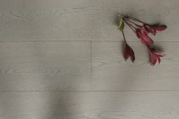 Sliver grey lacquered oak engineered wood flooring
