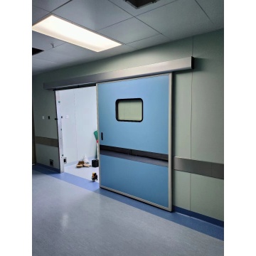 Laboratory stainless steel electrical sliding double door