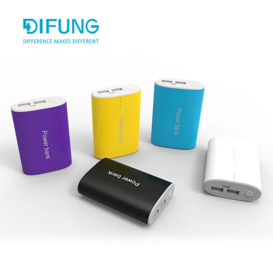 Real 7800mAh classic portable OEM ODM power bank dual ports