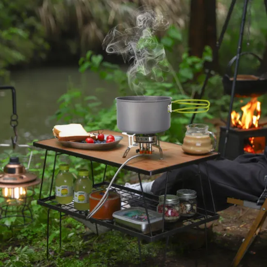 Aluminum Portable Kitchenware Accessories Pans Outdoor Camping Cookware Set