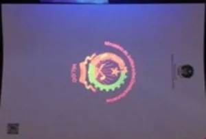 Custom Invisible UV logo on paper printing