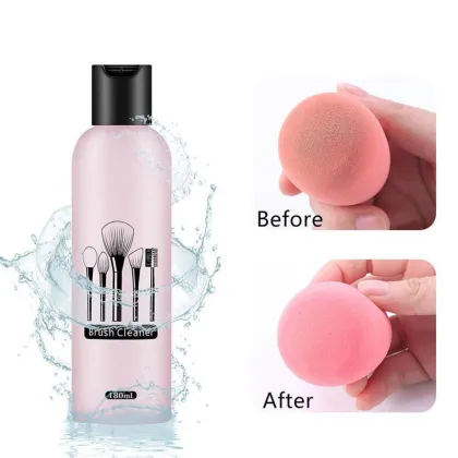 Powder Puff Cleaning Solution for Beauty Brushes and Tools