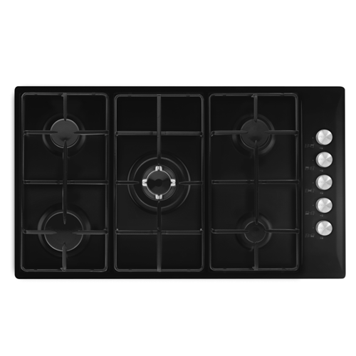 Glem 5 Burner Hob Glass 90cm