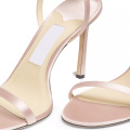 Pink stiletto heel sandals