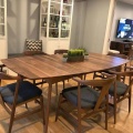 Muebles para el hogar diseño moderno de lujo de lujo tapizado sillas de comedor de restaurantes de terciopelo de tela suave para restaurante para restaurante