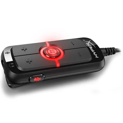 Hyper X Amp USB Sound Card with 7.1 Virtual Surround Sound and Remote Control