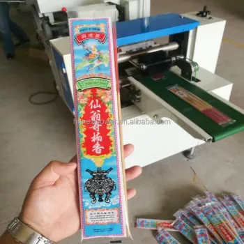China Supplier Oud Coffee Stir Stick Incense Stick Raw Agarbatti Counting and Packing Machine