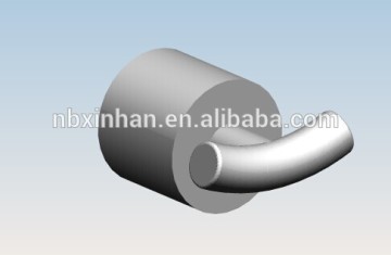 New design contemporary bathroom wall fitting accessories chrome plating brass double round robe hook