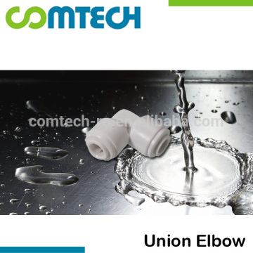 Union Elbow Plastic Tube Fittings Connector for Reverse Osmosis Purifier