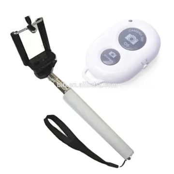 Colorful cheap selfie stick monopod with shutter button for iphone and Andriod