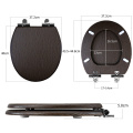 Thickened MDF Wood Toilet Seat soft close-P013