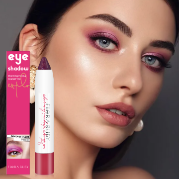 High Quality Korean Matte Color Eye Shadow Pen - Shimmering Metallic Glitter Eyeshadow Stick in Pearl Dark Bright Red
