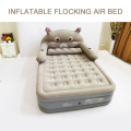 Customization Cute Animals Flocked Air Bed Mattress.