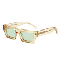 Narrow Rectangle Acetate Sunglasses